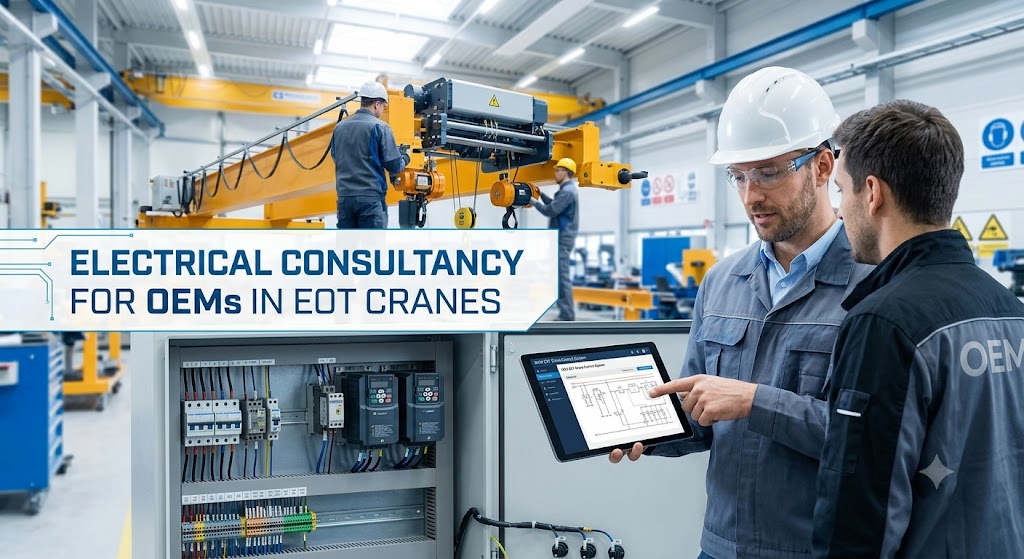 Engineer providing EOT crane electrical consultancy